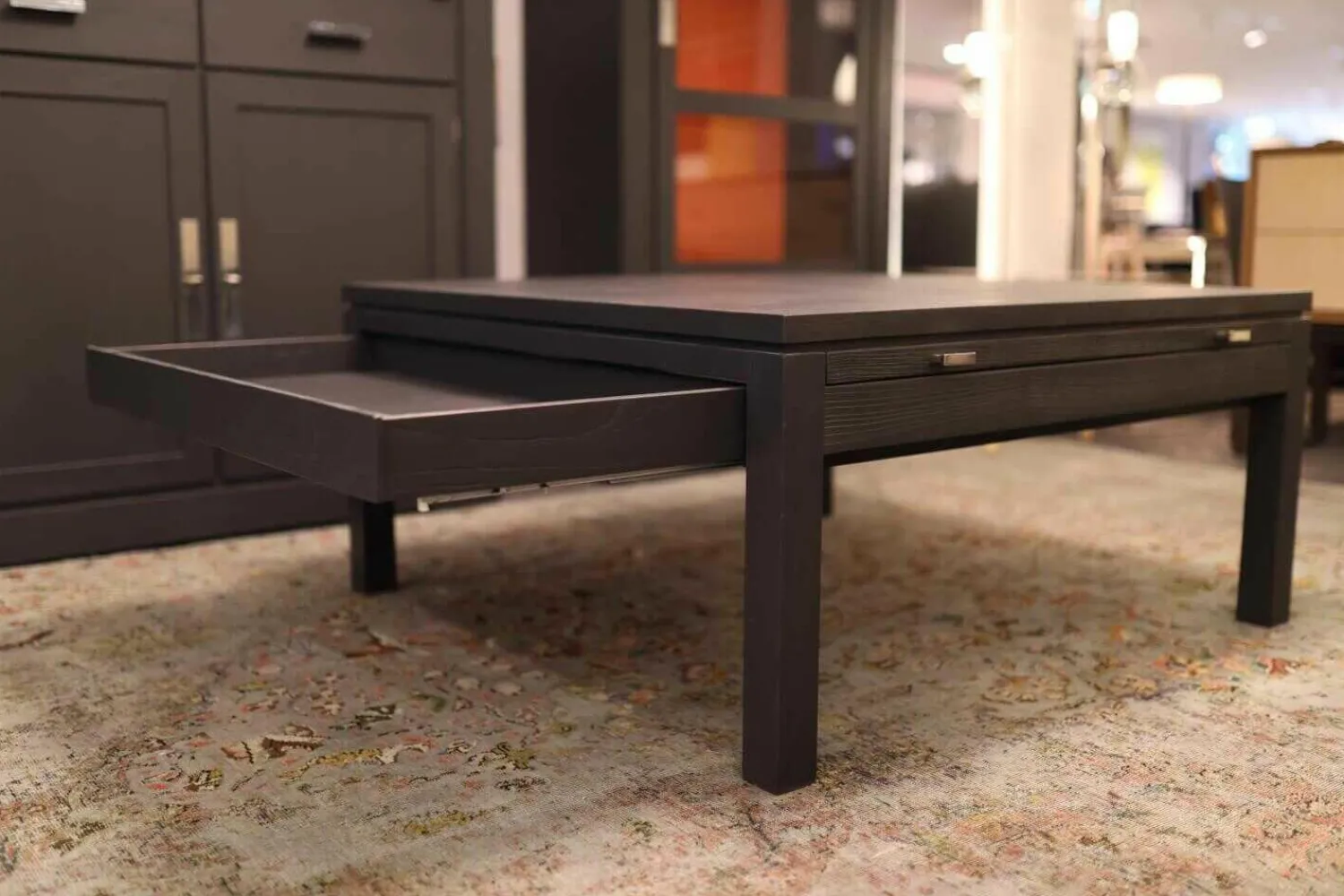 Form Exclusiv Couchtische|Couchtisch Bordeaux Europäische Wildkirsche Massiv Anthrazit