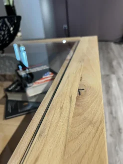 Decker Couchtische|Couchtisch Cavani Astbuche Bianco Geölt Mit Glaseinlage