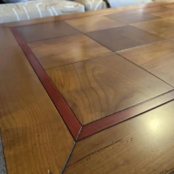 Ehalt Couchtische|Couchtisch Directoire Schachbrett Holz Kirschbaum Lackiert Hellbraun Und Dunkelbraun Korpus Hellgrau