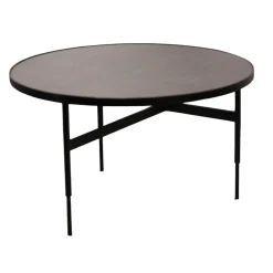 Rom Couchtische|Couchtisch Gio Tischplatte Black Schwarz Gestell Metall Pulverbeschichtet Schwarz
