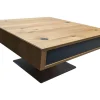 Team 7 Couchtische|Couchtisch Lift Eiche Wild Naturöl Lade Einseitig Farbglas Anthrazit Matt