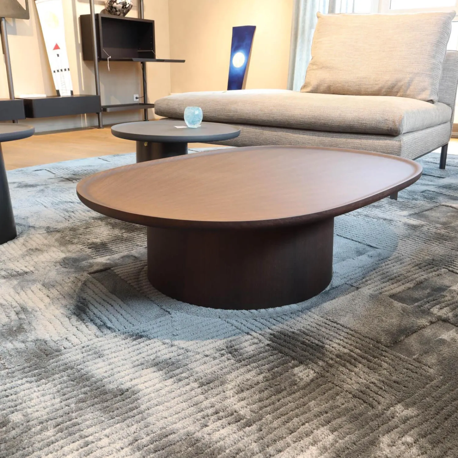 Molteni & C Couchtische|Couchtisch Louisa Platte Und Gestell Holz Eukalyptus Braun