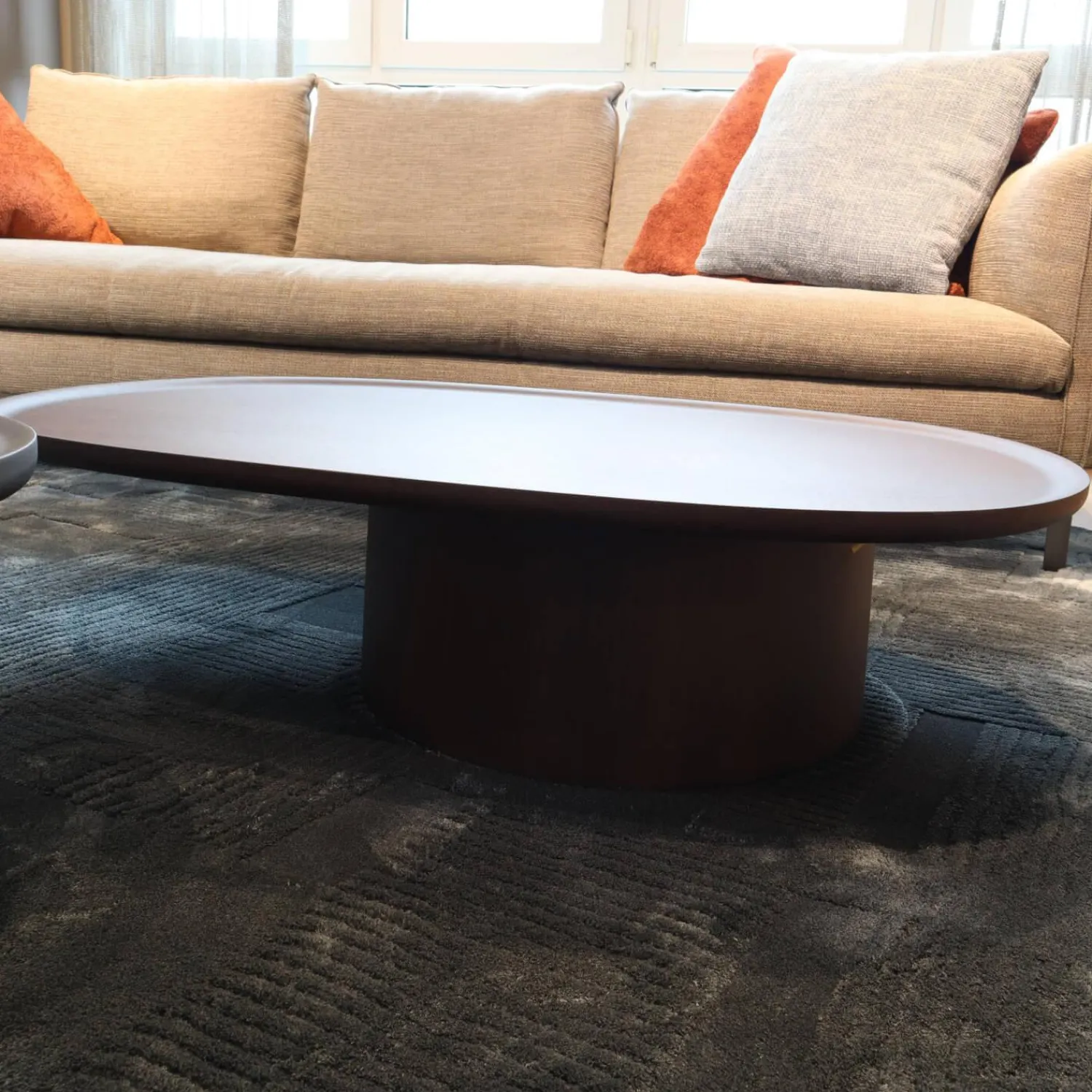 Molteni & C Couchtische|Couchtisch Louisa Platte Und Gestell Holz Eukalyptus Braun