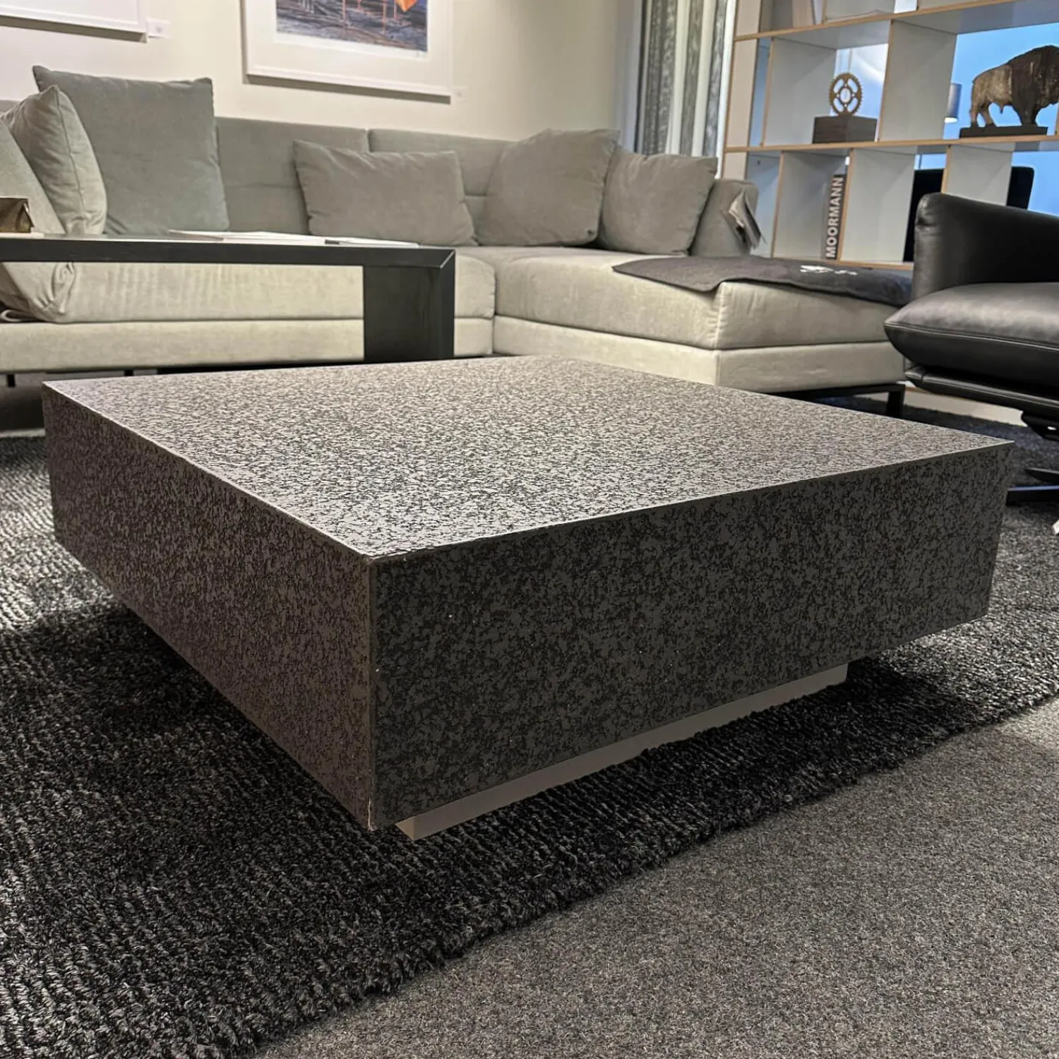 Of-Stone Couchtische|Couchtisch MDF Betonoptik Grau