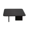 Poliform Couchtische|Couchtisch Mush Massivholz Ulme Schwarz