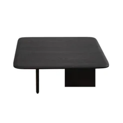 Poliform Couchtische|Couchtisch Mush Massivholz Ulme Schwarz