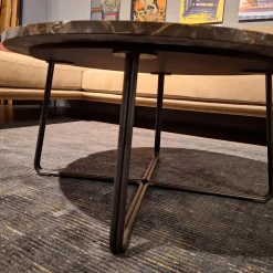 Bert Plantagie Couchtische|Couchtisch Palazzo Marmor Mink Gestell Fein-Struktur BR100 Kohl