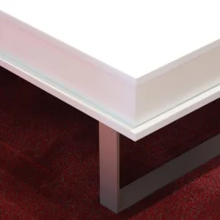 Vierhaus Couchtische|Couchtisch S1080 WSW Weiß RAL 9010 mit Verstellbarer Platte