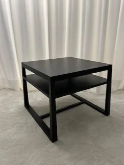 Bielefelder Werkstätten Couchtische|Couchtisch Tribeca Esche Schwarz Gebeizt mit Ablagefach