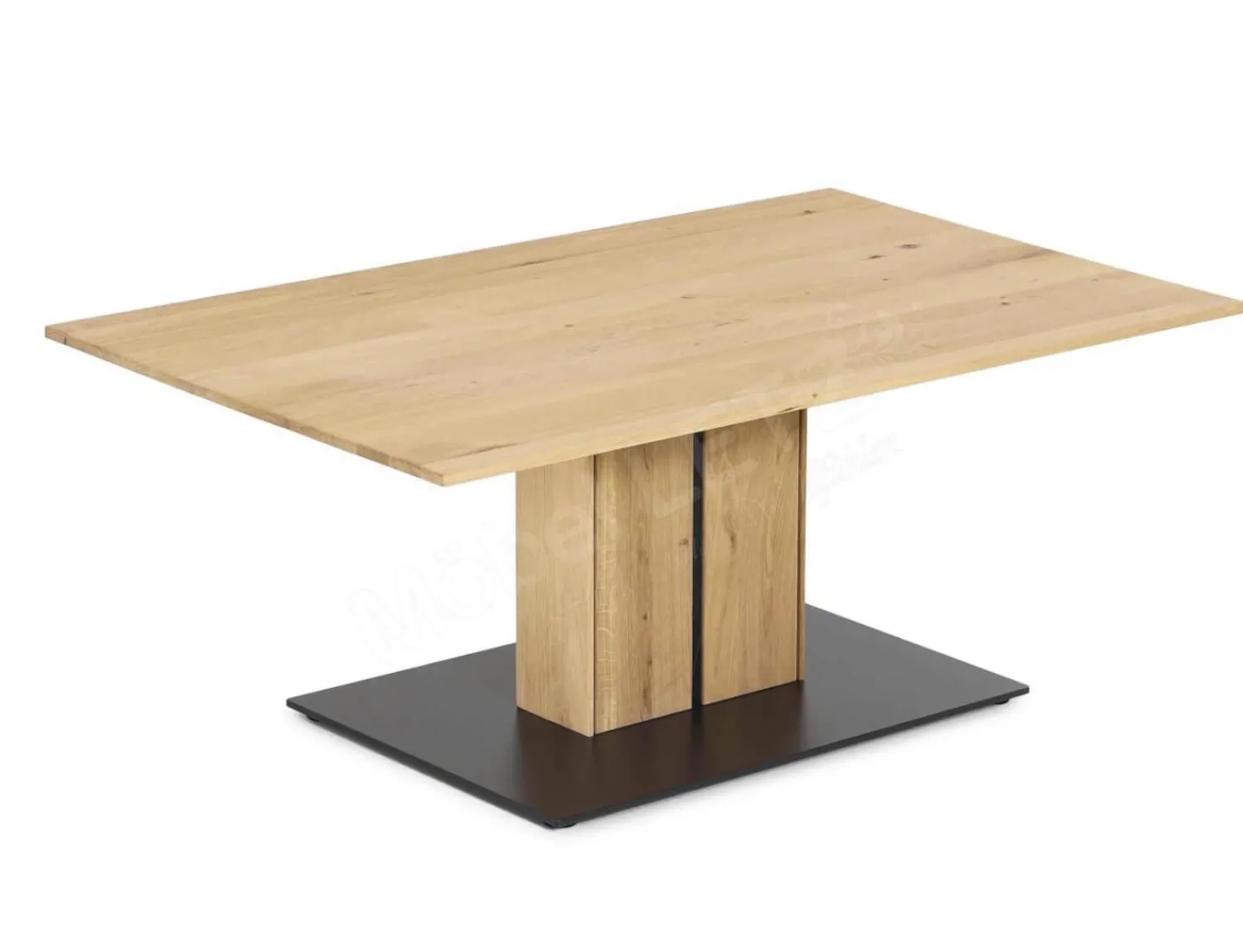 Decker Couchtische|Couchtisch Valero Asteiche Bianco Massiv Geölt