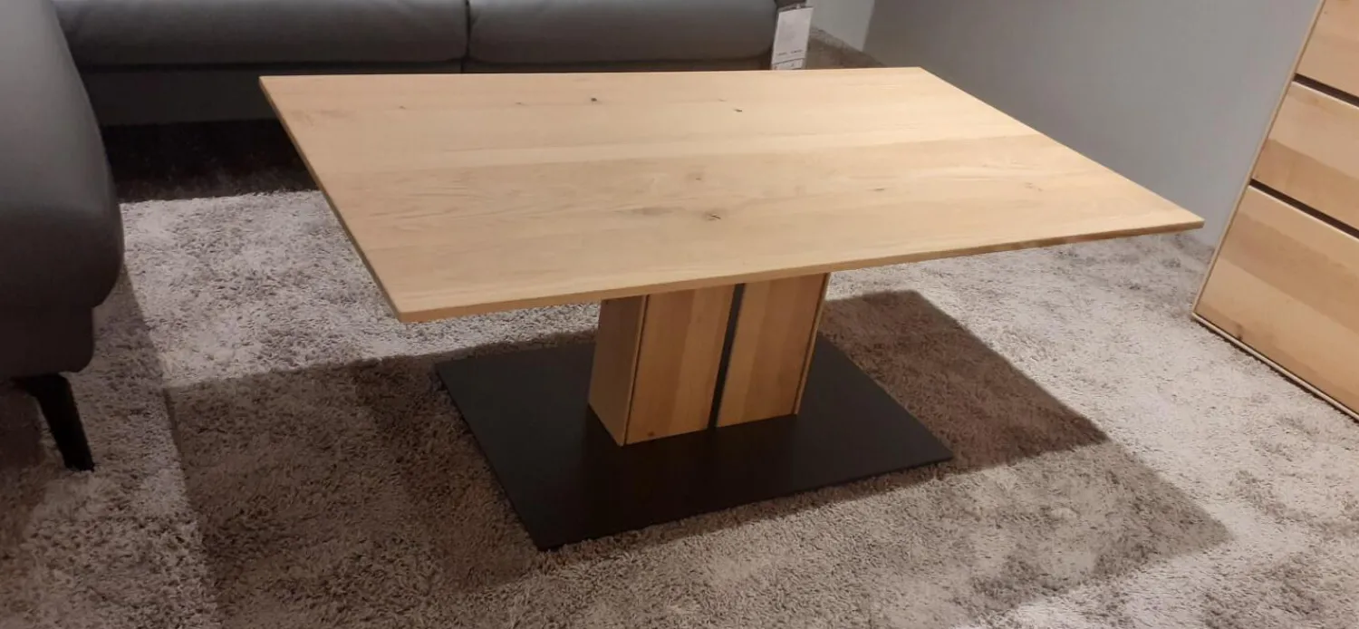 Decker Couchtische|Couchtisch Valero Asteiche Bianco Massiv Geölt