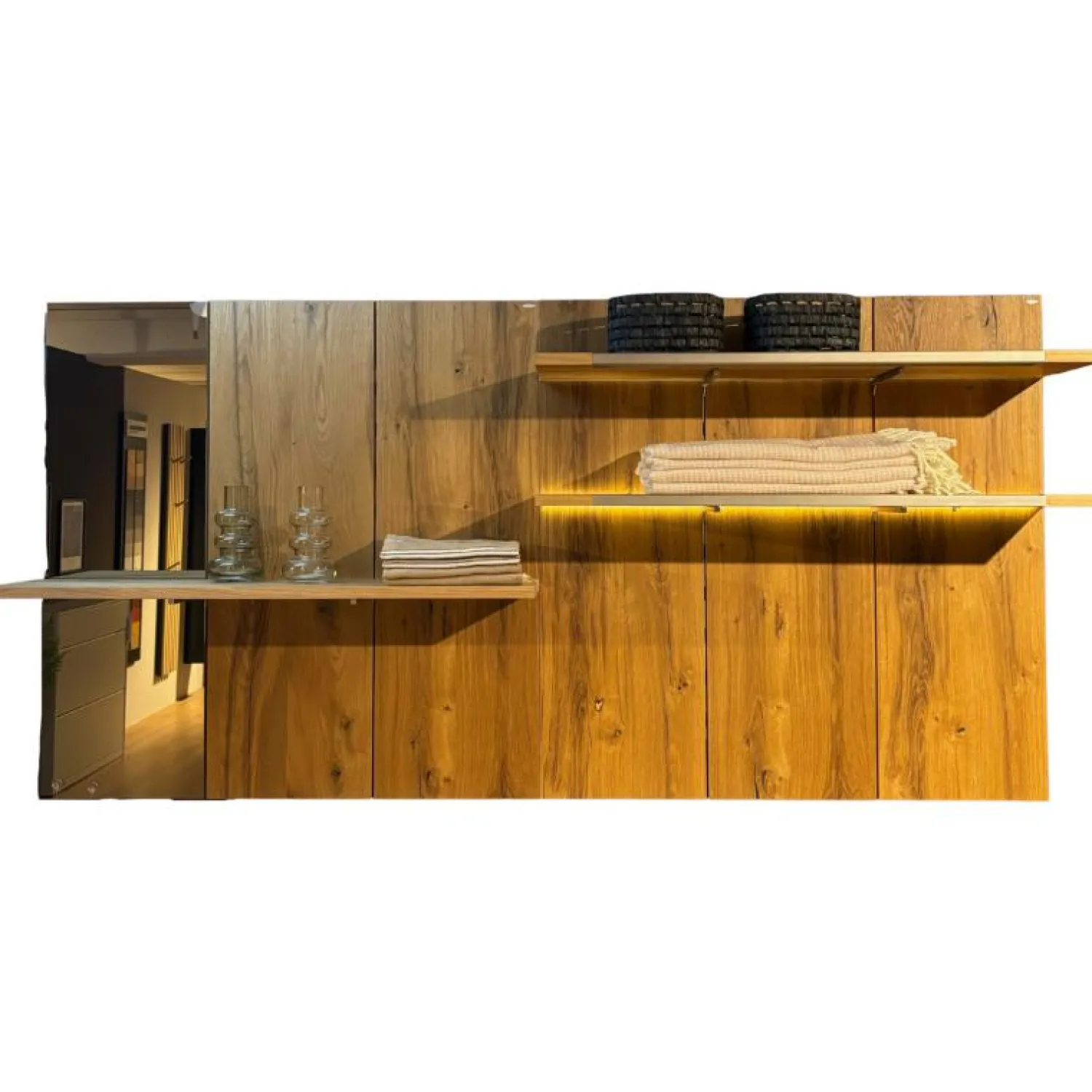 Voglauer Regale|Diele V-Alpin Eiche Altholz Mit Spiegel