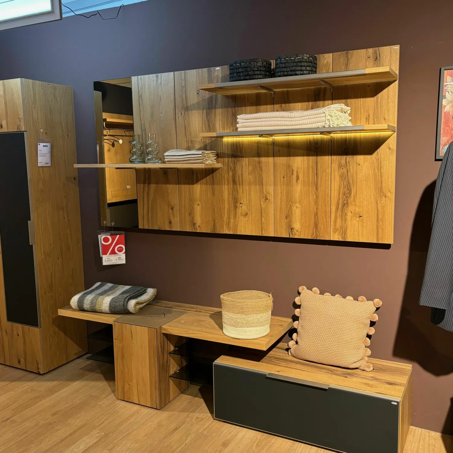 Voglauer Regale|Diele V-Alpin Eiche Altholz Mit Spiegel