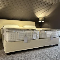 Schramm Polsterbetten|Doppelbett Basis Stoff 11-10318 Gr. 1 Füße QF10 71L Eiche Wenge Lackiert Mit Integrierter Unterfederung