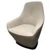 Leolux Relaxsessel|Drehsessel Cantate 682 101 Innen Stoff Divina Melange 2 220 Grau Außen Leder Ceras Brindle 2110 Beige