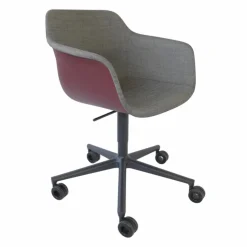 Brunner Bürostühle|Einzelstühle|Drehsessel Crona Light Touch 6312/TA Stoff Remix 3 152 Grau Schale Polypropylen Black Cherry Gestell Beschichtet Lava