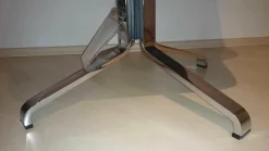 Interprofil Relaxsessel|Drehsessel Falcon Leder 1 Kastanie Braun Gestell Verchromt