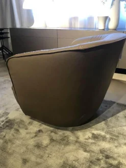 Walter Knoll Relaxsessel|Drehsessel Ishino Bezug Leder Elen 1381 Khaki