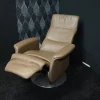 Relax Live Relaxsessel|Drehsessel Madrid Leder Avantgard Trüffel mit Relaxfunktion und Hochklappbarem Rücken