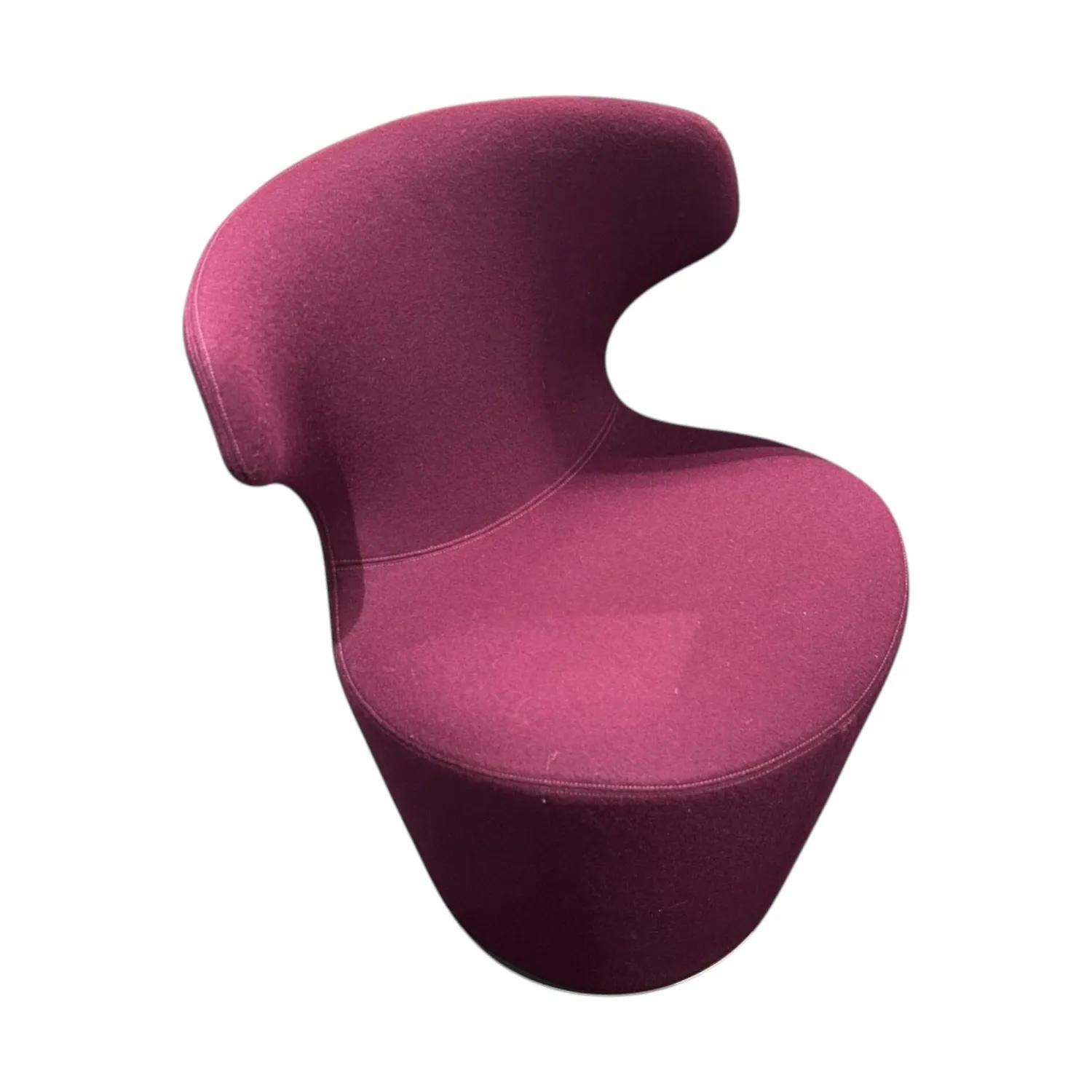B&B Italia Loungesessel|Drehsessel Mini Papilio Stoff 2153 790 Ego Vinaccia Violett Gestell Grau Metallisiert