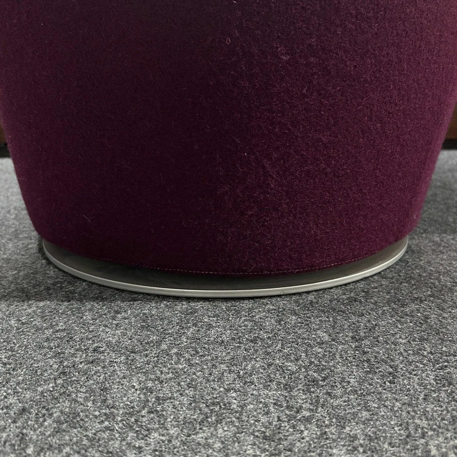 B&B Italia Loungesessel|Drehsessel Mini Papilio Stoff 2153 790 Ego Vinaccia Violett Gestell Grau Metallisiert