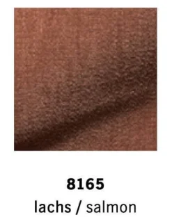 COR Loungesessel|Drehsessel Nenou Stoff 8170 Ozean Blau Inklusive Hocker Oval Stoff 8165 Lachs Orange Drehteller Holzwerkstoff Schwarz