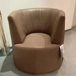 Brühl Relaxsessel|Drehsessel Powder Leder Olivia 6181 0020 Braun