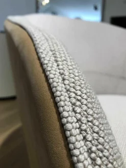 COR Relaxsessel|Drehsessel Roc Stoff Beige Leder 490 Camel