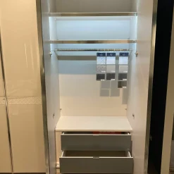 JOOP! Kleiderschränke|Drehtürenschrank 45201 Front Sandglas mit Siebdrucke Korpus Sandfarben 6 Türen und 2 Schubladen