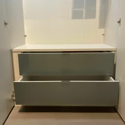JOOP! Kleiderschränke|Drehtürenschrank 45201 Front Sandglas mit Siebdrucke Korpus Sandfarben 6 Türen und 2 Schubladen
