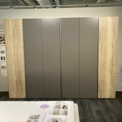 Musterring Kleiderschränke|Drehtürenschrank Airline 100 Eiche Silea Front Lack Terrabraun Matt