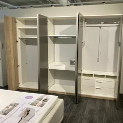 Musterring Kleiderschränke|Drehtürenschrank Airline 100 Eiche Silea Front Lack Terrabraun Matt