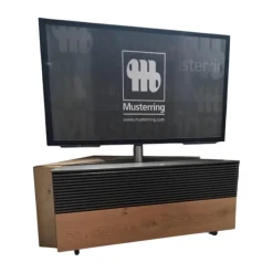 Musterring Wohnwände & Tv-Lowboards|Eck Lowboard Media Corner 709 BB CCC 000 Balkeneiche Furniert Bianco Lack Cubanit Grau