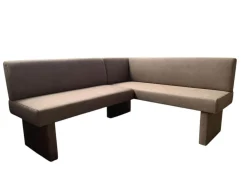 K+W Bänke|Eckbank 4195 Lederoptik Nougat Braun Gestell Lederoptik Nougat