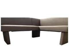 K+W Bänke|Eckbank 4195 Lederoptik Nougat Braun Gestell Lederoptik Nougat