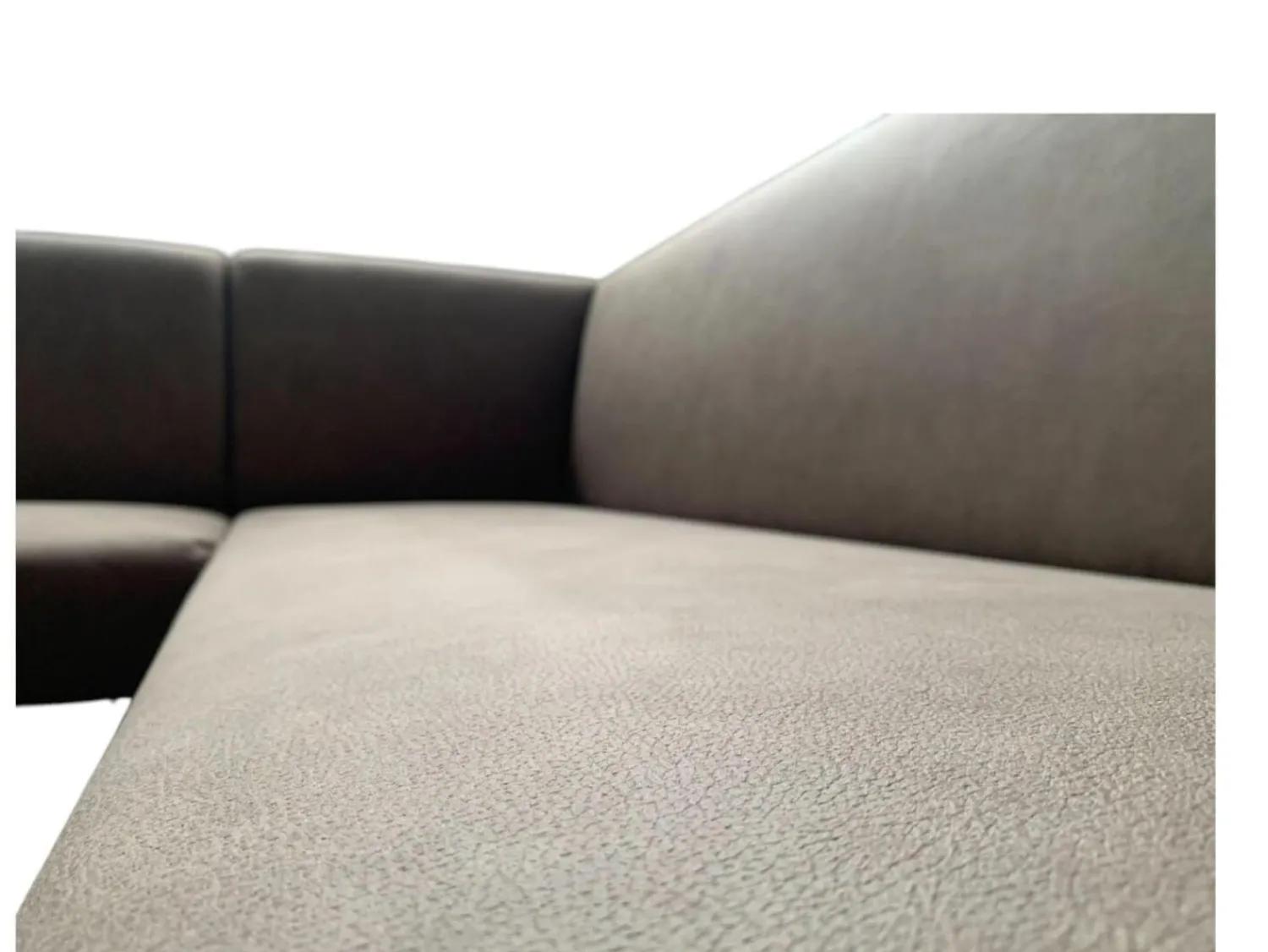 K+W Bänke|Eckbank 4195 Lederoptik Nougat Braun Gestell Lederoptik Nougat