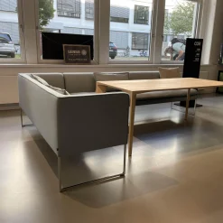 COR Bänke|Eckbank Mell Stoff Hellblau Metallgestell Verchromt, Stoff 9705 - hellblau