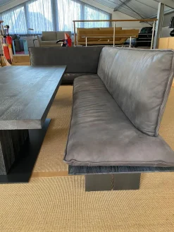 Riva1920 Bänke|Eckbank Sequoia Leder Comoscio 10 Grau