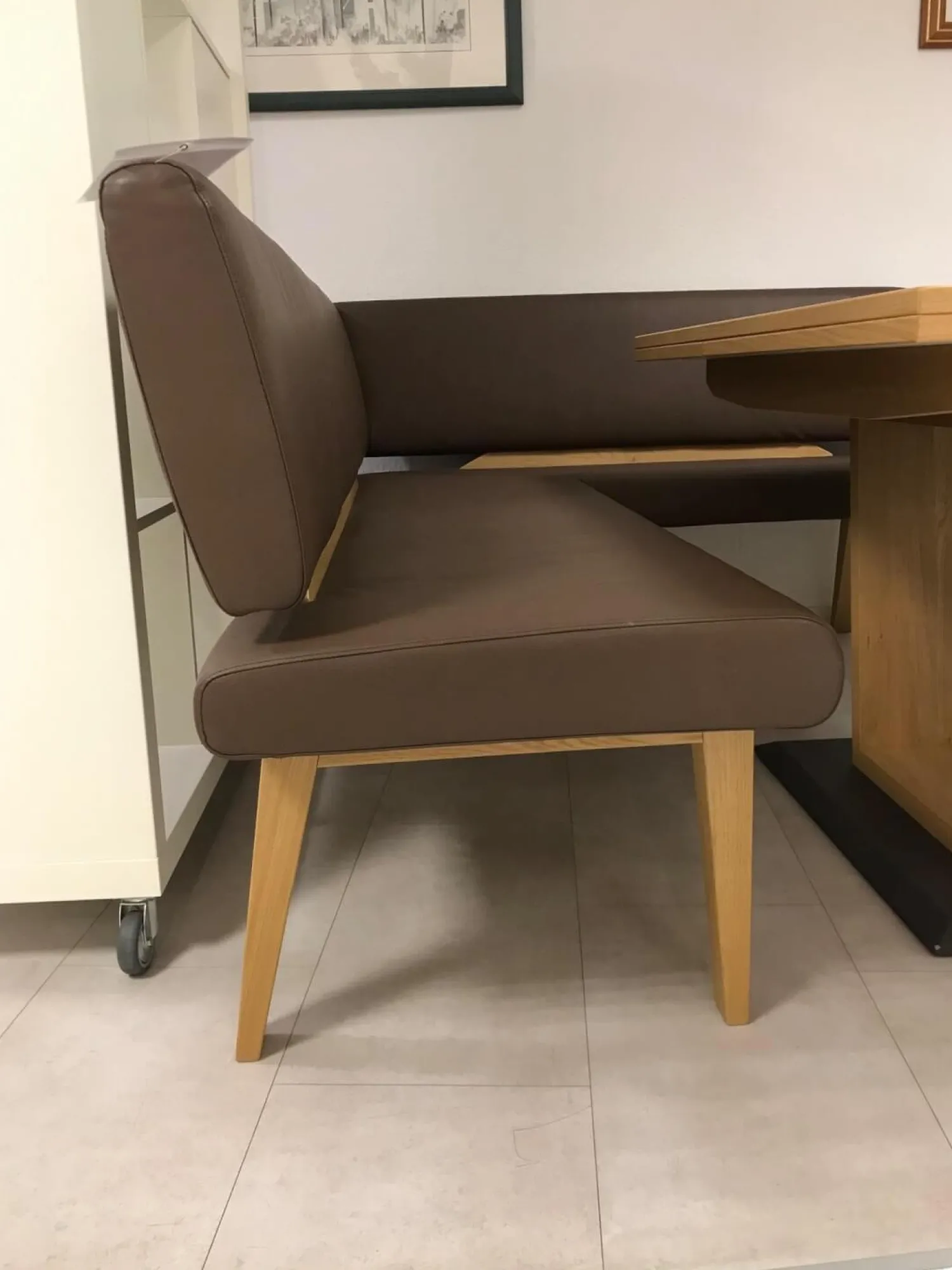 Elro Essgruppen|Eckbankgruppe Modell Trendline 350 Wildeiche Natur Bezug Kunstleder Braun