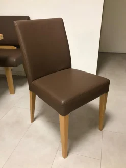 Elro Essgruppen|Eckbankgruppe Modell Trendline 350 Wildeiche Natur Bezug Kunstleder Braun