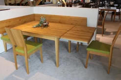 Schösswender Essgruppen|Eckbankgruppe Tisch Risseiche Samtöl 1 Eckbank 2 Stühle