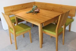 Schösswender Essgruppen|Eckbankgruppe Tisch Risseiche Samtöl 1 Eckbank 2 Stühle