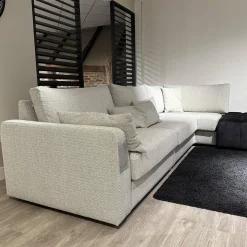 Eigene Herstellung Wohnlandschaften|Eckgarnitur Adino Bezug Stoff 4183 Shaggy 3525 Light Grey Grau Und 1605 Velvet Raven Anthrazit Ohne Kissen