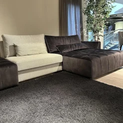 Eigene Herstellung Wohnlandschaften|Eckgarnitur Adino Bezug Stoff 4183 Shaggy 3525 Light Grey Grau Und 1605 Velvet Raven Anthrazit Ohne Kissen