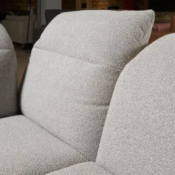 Koinor Ecksofas|Eckgarnitur Calmo Bezug 13 Aquaclean Cosmo Kufe Schwarz Matt Inklusive Motorischer Fußstütze