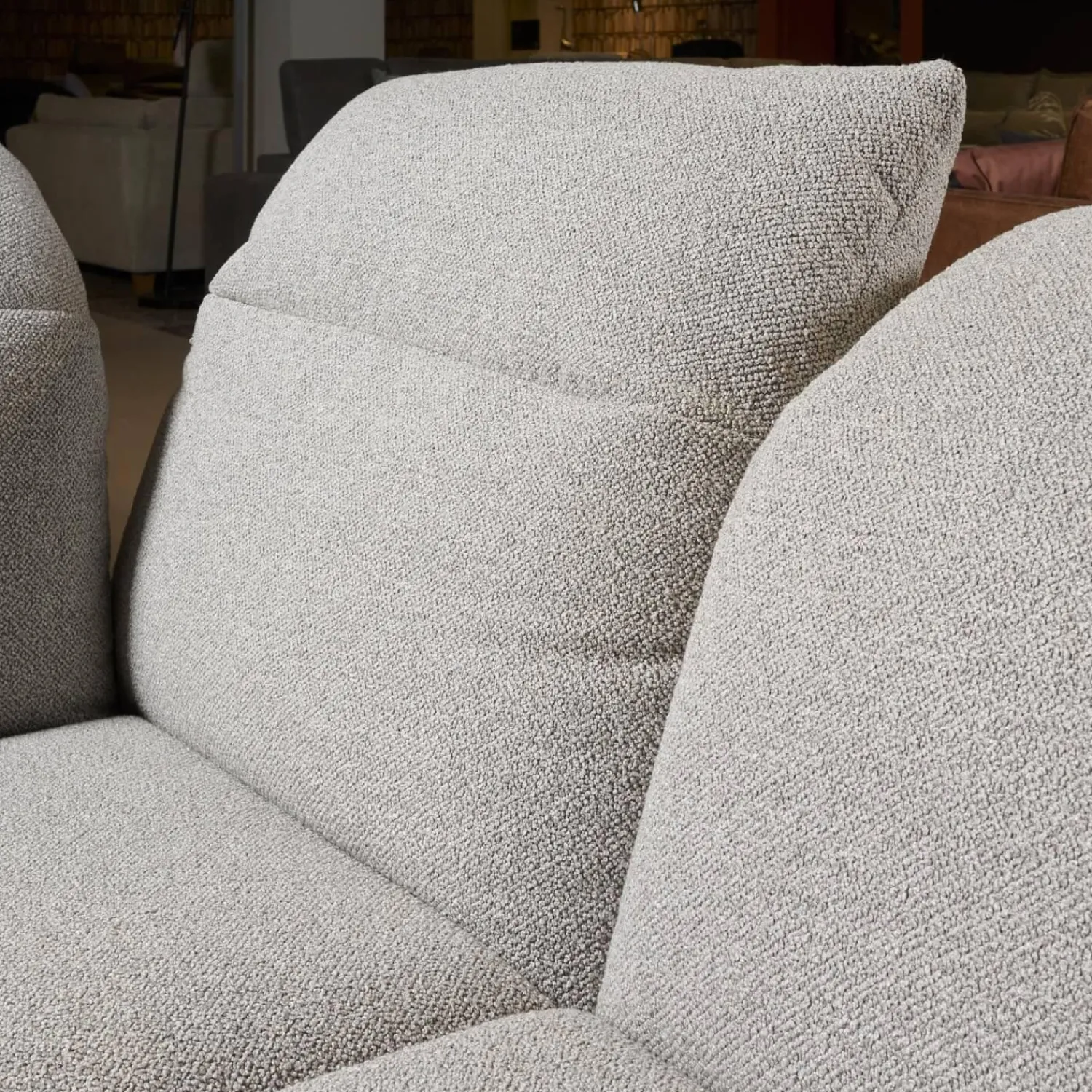 Koinor Ecksofas|Eckgarnitur Calmo Bezug 13 Aquaclean Cosmo Kufe Schwarz Matt Inklusive Motorischer Fußstütze