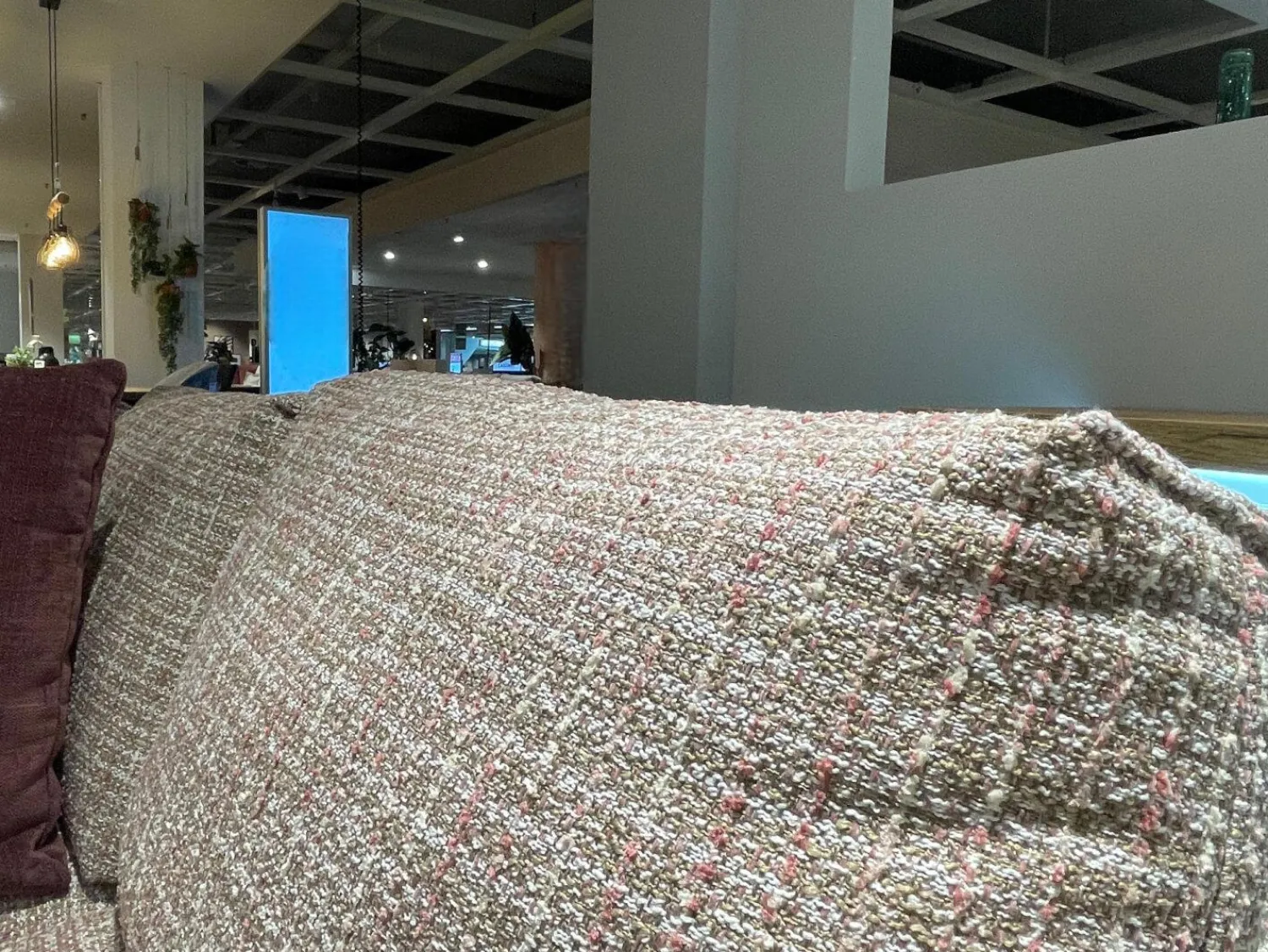 Musterring Ecksofas|Eckgarnitur SO Dallas PL OTR Stoff Be Trendy 1673 Rose Rot Braun Inklusive Kissen