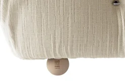 B&B Italia Ecksofas|Eckiges Sofa Camaleonda Stoff Chenille Enia Elfenbein Weiß Untergestell MDF Füße Buche Natur