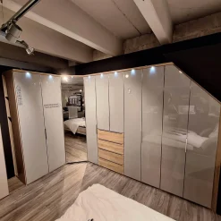 Nolte Kleiderschränke|Eckkleiderschrank Nika Seidengrau Sonoma Eiche Horizont 100