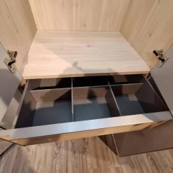 Nolte Kleiderschränke|Eckkleiderschrank Nika Seidengrau Sonoma Eiche Horizont 100